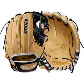 Wilson Ball Gloves - A2000 Baseball - A2000 1787 BLONDE/BLACK 11.75